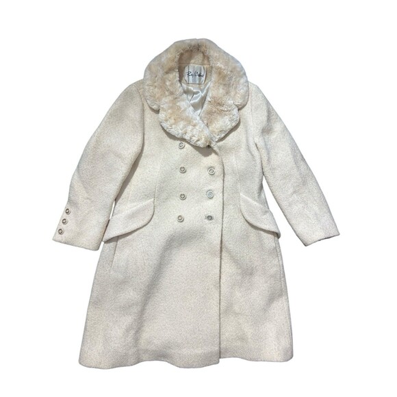 Roos/Atkins Original Macaulay Fabric Beige Double Breasted Coat - Picture 1 of 16